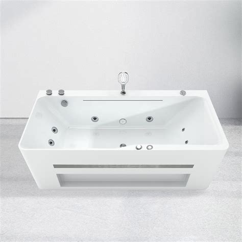 Luxury 60 67 Modern Acrylic Corner Bathtub Rectangular Whirlpool