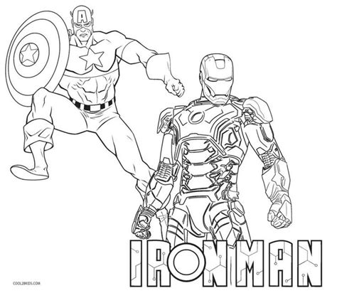 printable iron man coloring pages