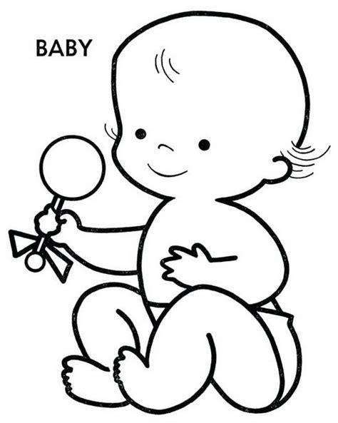 adorable baby coloring sheets coloring pages