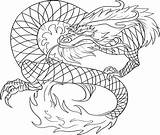 Dragon Coloring Chinese Pages Printable Kids sketch template