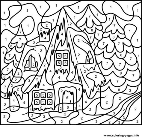 coloring page color  number adults house  coloring coloring home