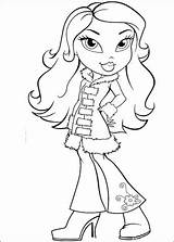 Coloring Winter Pages Coat Printable Bratz Categories sketch template