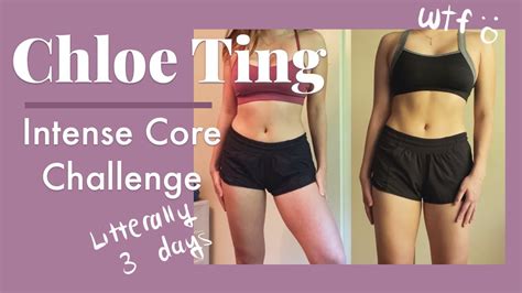 chloe ting intense core challenge results abs