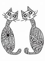 Volwassenen Kleurplaat Erwachsene Katzen Katten Malvorlage Persoonlijke Stimmen Kleurplaten sketch template