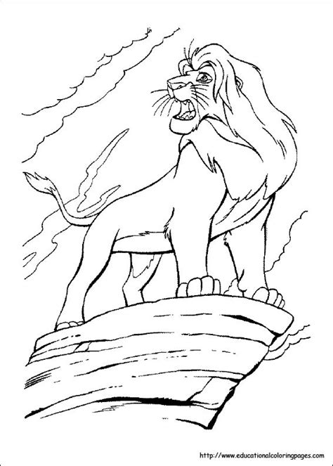 lion king coloring educational fun kids coloring pages  preschool