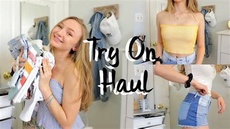 try on spring clothing haul 2018 youtube
