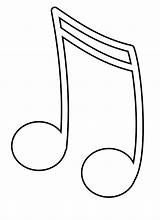 Music Notes Coloring Note Drawing Printable sketch template