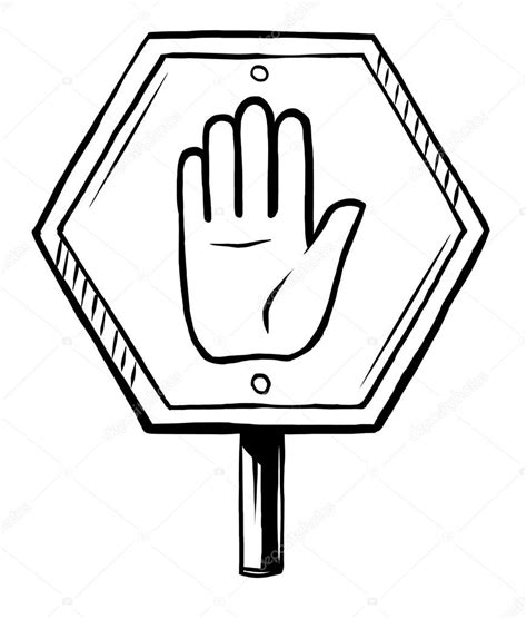 stop sign clipart black  white    stop sign