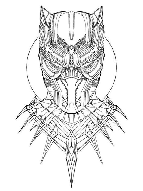 black panther coloring pages  print shp