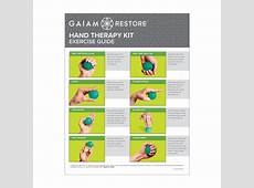 : Gaiam Restore Hand Therapy Exercise Ball Kit : Stress