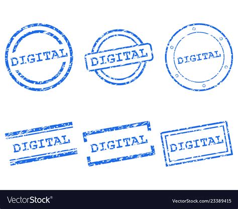 digital stamp royalty  vector image vectorstock