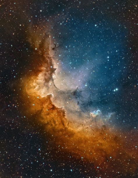 wizard nebula  nebula surrounding  star cluster ngc