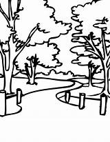 Park Coloring Pages Bench Colouring Color Clipart Printable Getcolorings Library Popular Illustration Book sketch template