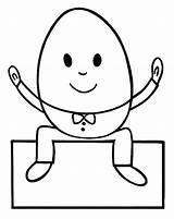 Humpty Dumpty Coloring Outline Pages Sketch Wall Sheet Paintingvalley Sat Print sketch template