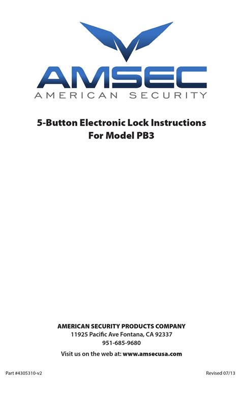amsec pb instructions   manualslib