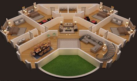 floor plnan  luxury house  foor plan cgtrader luxury house floor plans  house