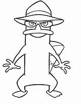 Coloring Ferb Phineas Pages Perry Agent Platypus Pumpkin Spookley Color Square Printable Colouring Party Print Birthday Clipart Birthdays Draw Popular sketch template