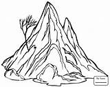 Everest Drawing Mount Kids Coloring Getdrawings sketch template