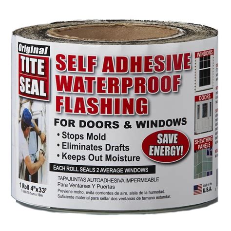tite seal self adhesive waterproof flashing tape 4 in x 33 ft