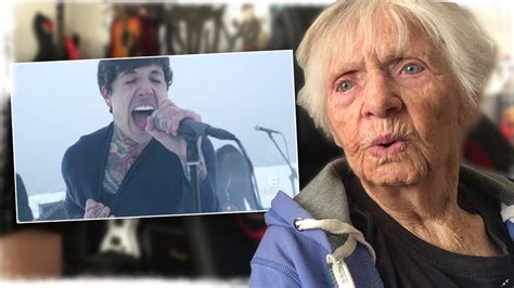 92 year old granny reacts to bring me the horizon youtube