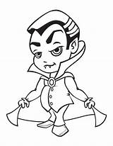 Vampire Coloring Pages Printable Kids Young sketch template