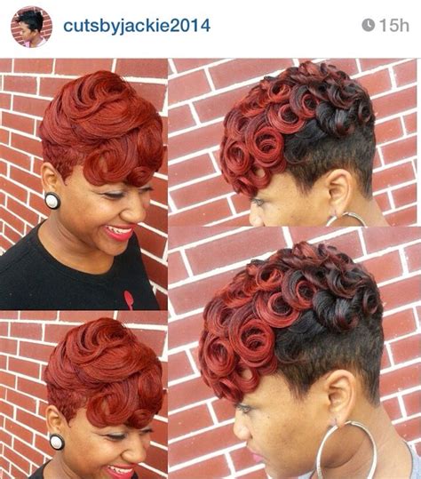 pin curls and color short hair styles hair styles stylish hair