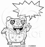 Outlined Ugly Panda Talking Clipart Cartoon Cory Thoman Coloring Vector Waving 2021 sketch template