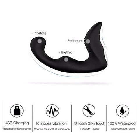 7 speeds vibrating silicone g point stimulate prostate massager anal