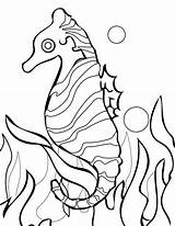 Coral Reef Coloring Pages Barrier Drawing Great Easy Seahorse Sea Fish Printable Clipart Color Drawings Getdrawings Getcolorings Drawn Book Seaweed sketch template