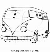 Van Hippie Outline Coloring Clipart Vw Bus Volkswagen Royalty Illustration Rf Poster Pages Kombi Clip Print Rosie Piter Drawing Colouring sketch template