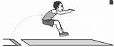Lompat Jauh Gaya Jongkok Teknik Atletik Pengertian Gerakan Melakukan Animasi sketch template