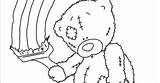 Teddy Tatty Colouring Bear sketch template