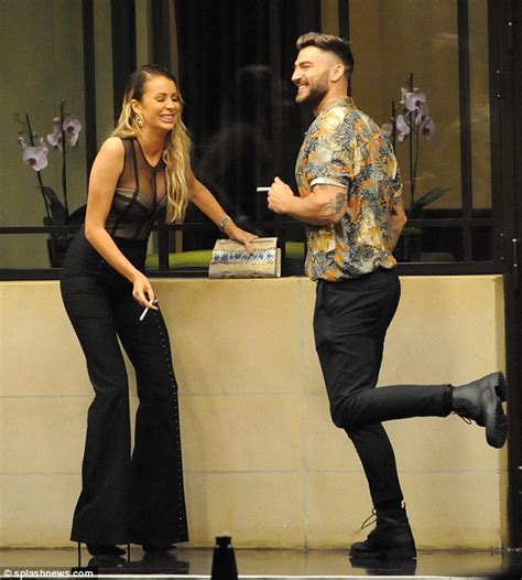 olivia attwood flirts up a storm with jake quickenden in london daily mail online