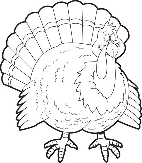 printable turkey coloring page  kids  supplyme