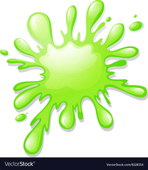 green splash  white royalty  vector image