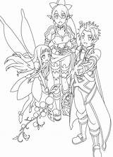 Sword Coloring Pages Kirito Anime sketch template