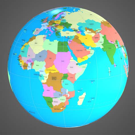 model geopolitical globe political