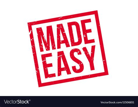 easy rubber stamp vector  lkeskinen image  vectorstock