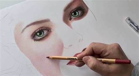 tutorial drawing skin tones  colored pencils ioanna ladopoulou