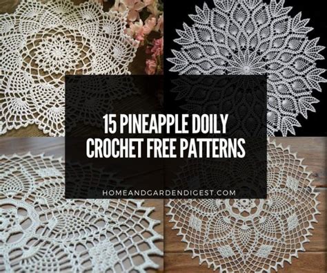pineapple doily crochet  patterns home  garden digest