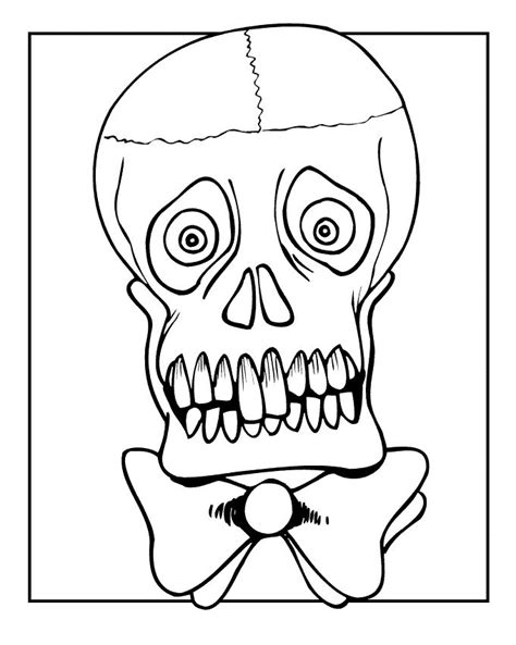 skull  printable coloring pages coloringfilminspectorcom skull