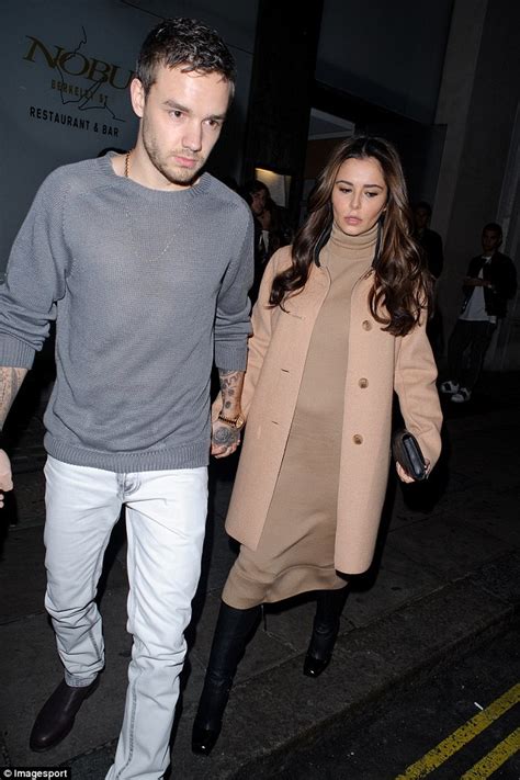 pregnant cheryl covers up out with liam payne on date night in london