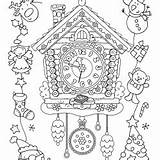 Coloring Pages Chimes Christmas Year sketch template