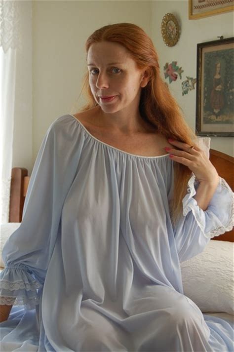 Claire Sandra By Lucie Ann Heavenly Blue Nightgown 2 A