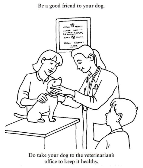 veterinarian coloring pages  coloring pages  kids