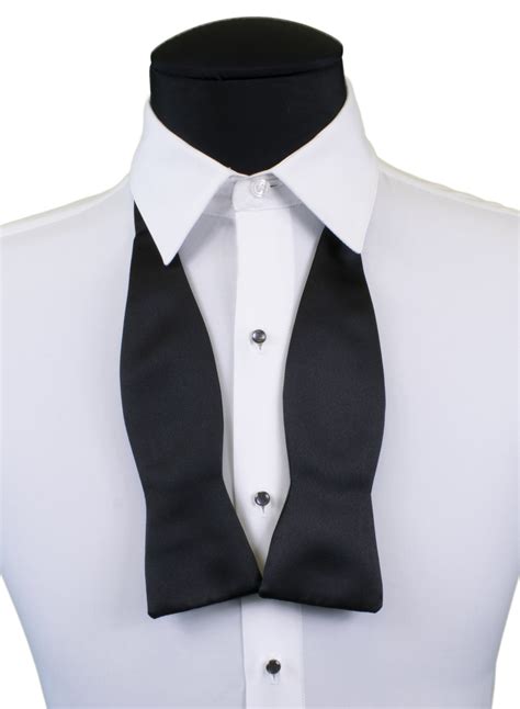 black satin  bow tie louies tux shop