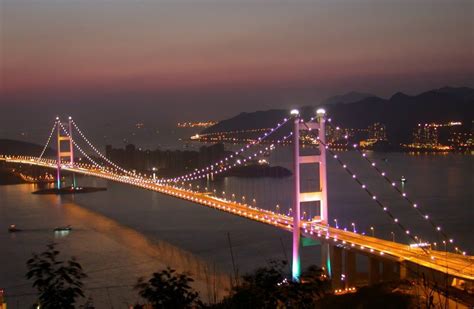 world visits hong kong china bridge