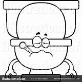 Toilet Clipart Illustration Drawing Cory Thoman Royalty Rf Line Getdrawings sketch template