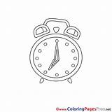 Coloring Pages Alarm Children Sheet Title sketch template
