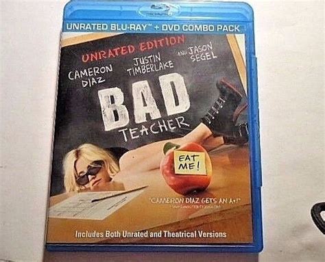 bad teacher blu ray dvd 2011 2 disc set unrated ebay